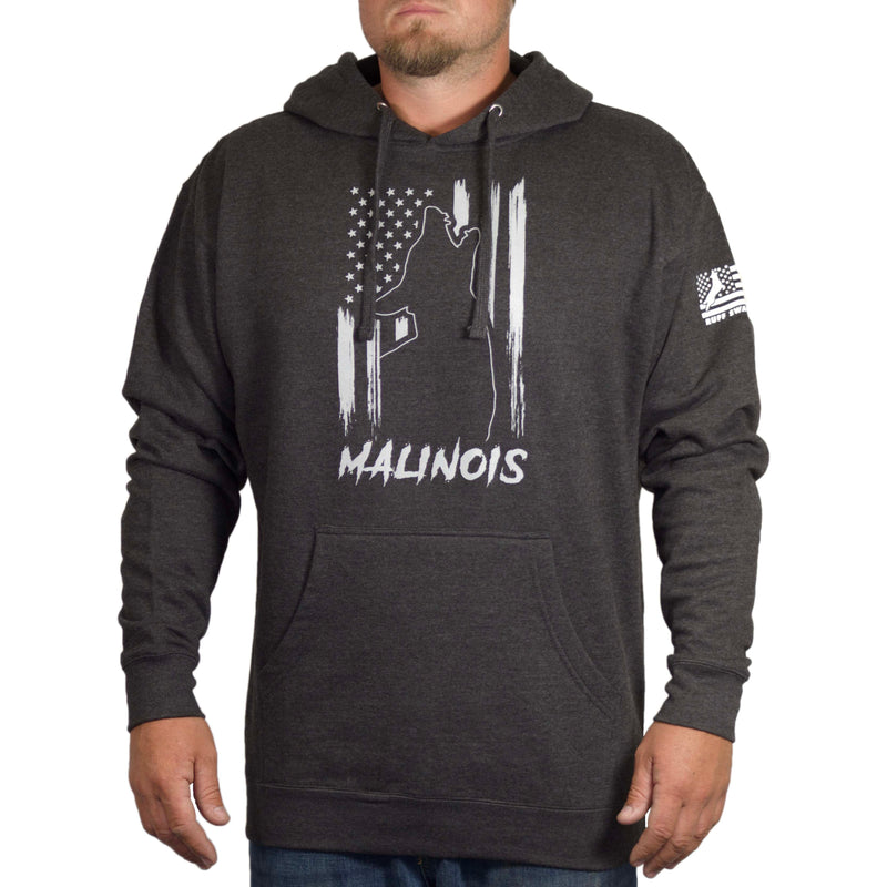 Ruff Swag Malinois Flag Hoodie